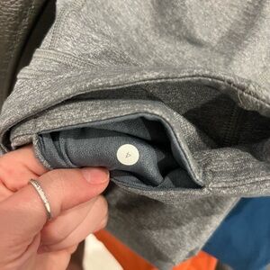 Grey cropped lulu leggings size 4